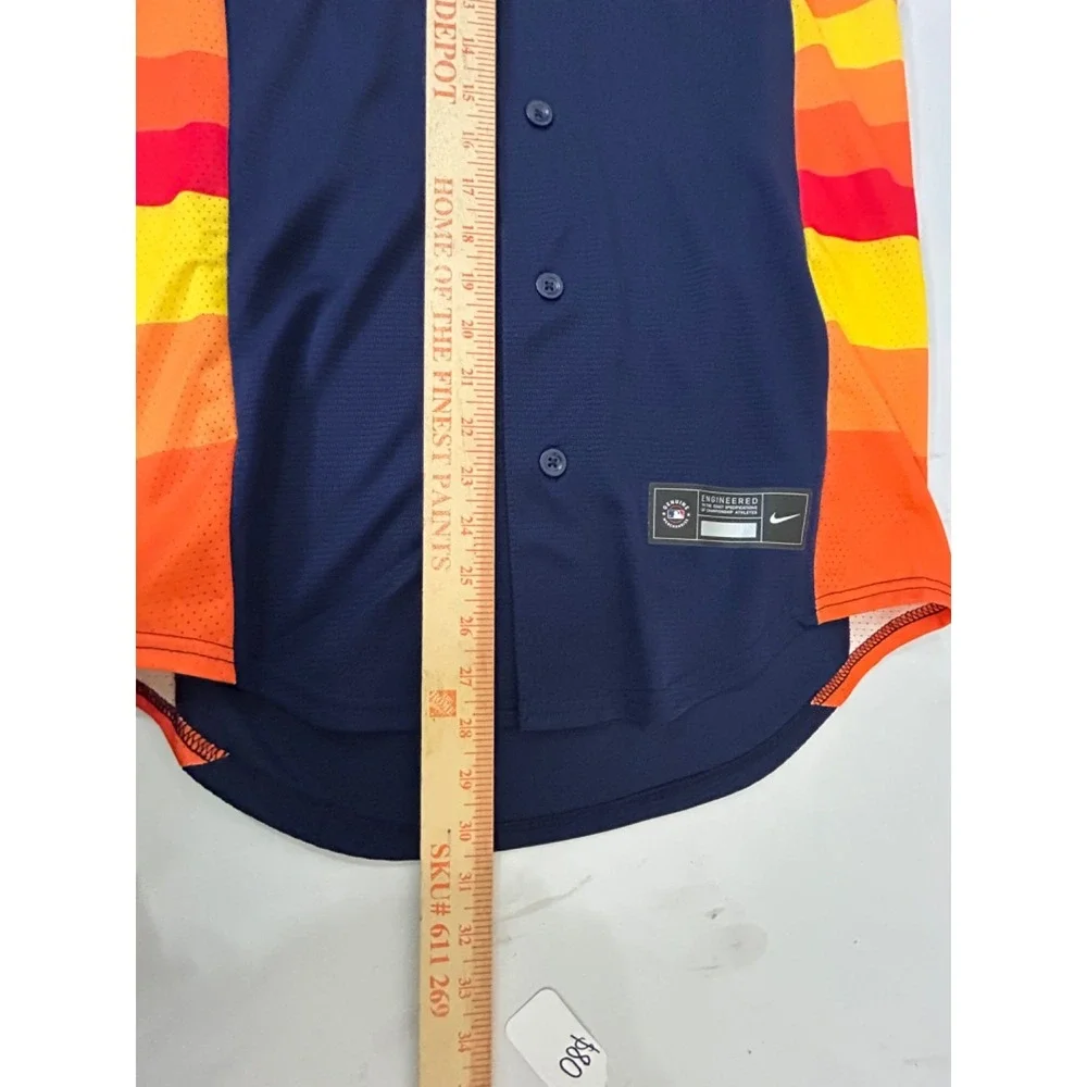 Houston Astros #27 Jose Altuve Nike Engineered Navy Orange‎ Size S MLB Jersey